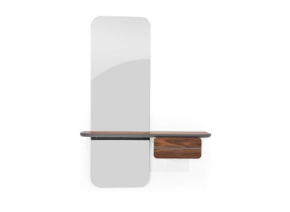 Luxurious Mirror with Shelf for Hall Modern Mirror with Lighting